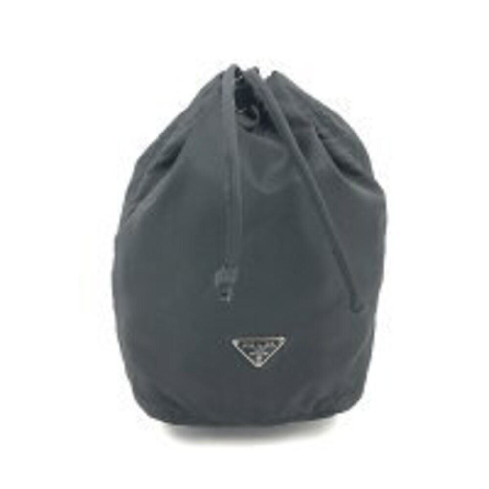 Prada triangle logo drawstring pouch Tessuto nylon - image 1